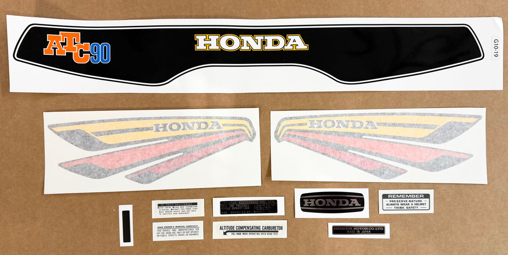 1974 Honda ATC90 complete decal kit