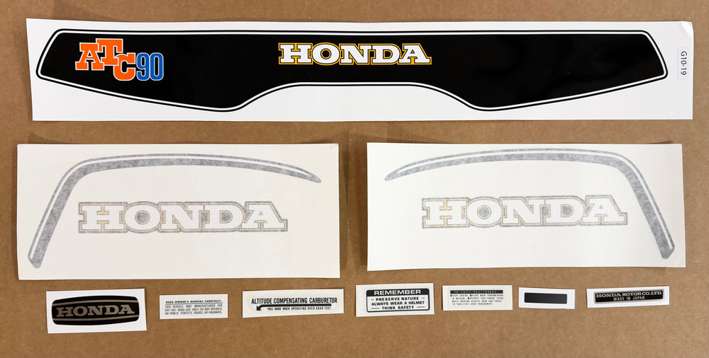 1975 Honda ATC90 complete decal kit