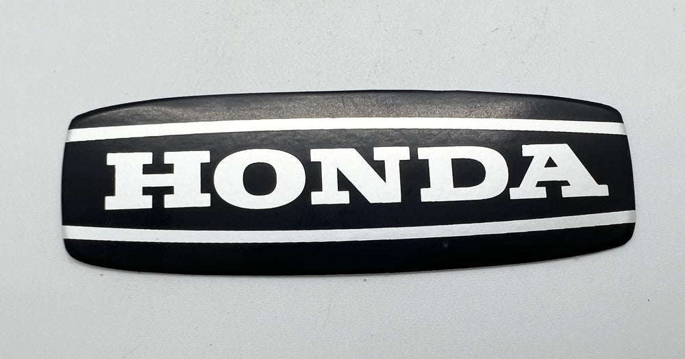 NEW thin aluminum plate "HONDA" decal for recoil housing 70-78 ATC90