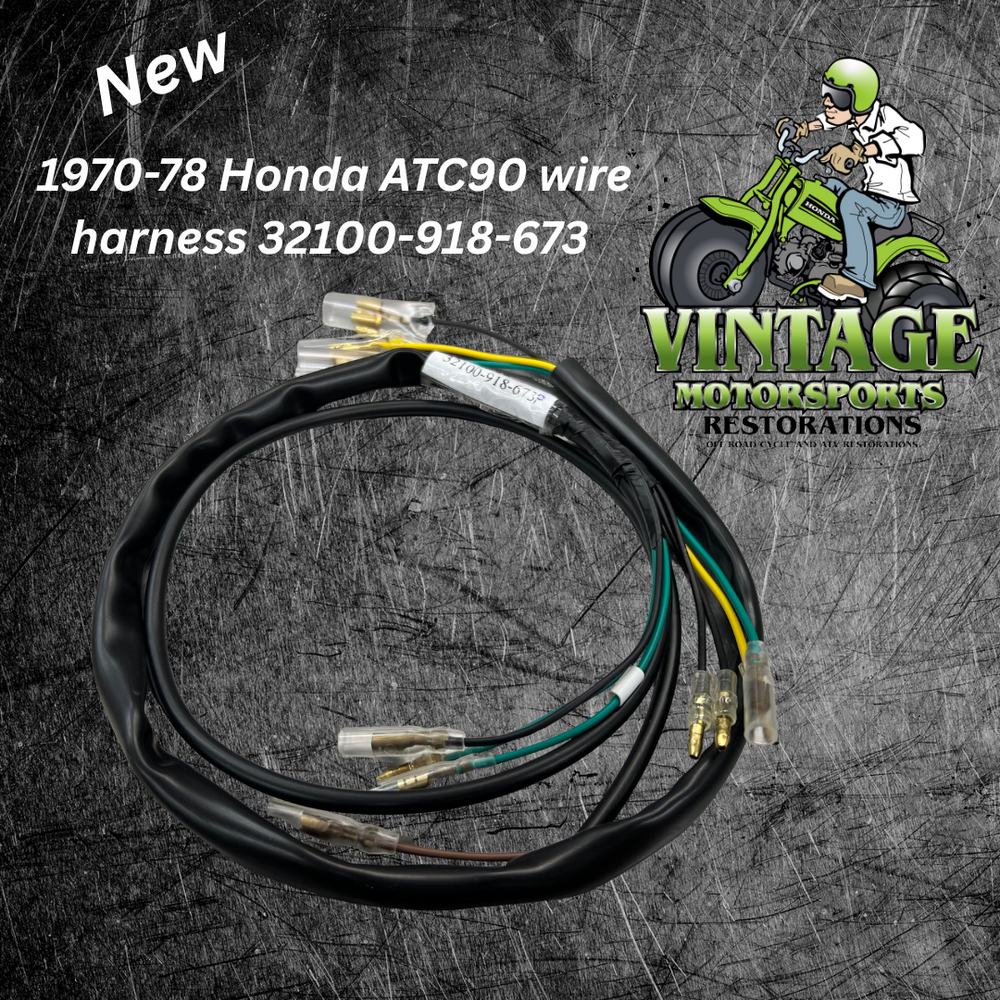 New complete wiring harness 1970-78 Honda ATC90 oem # 32100-918-673