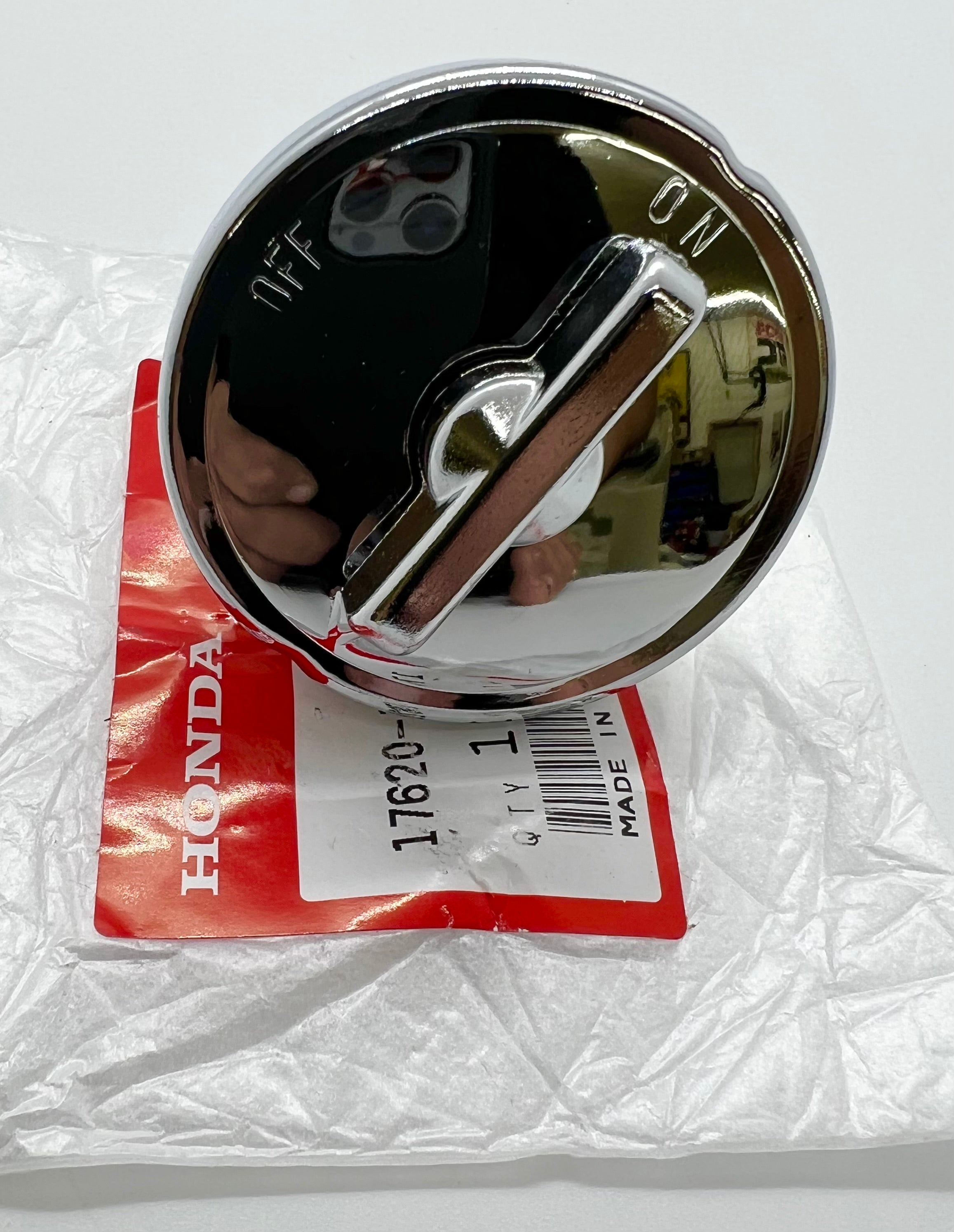 Oem Honda chrome gas cap with vent for ATC90 as well as ATC70s