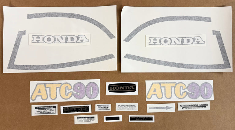1972-73 Honda ATC90 complete decal set