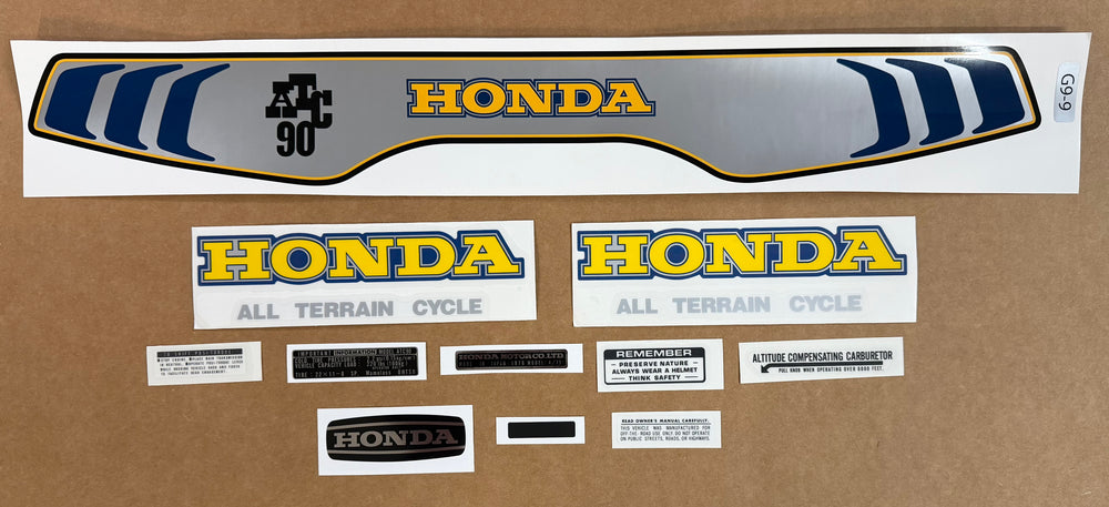 1976 Honda ATC90 complete decal kit