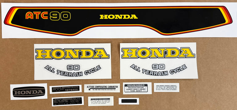 1978 Honda ATC90 complete decal kit