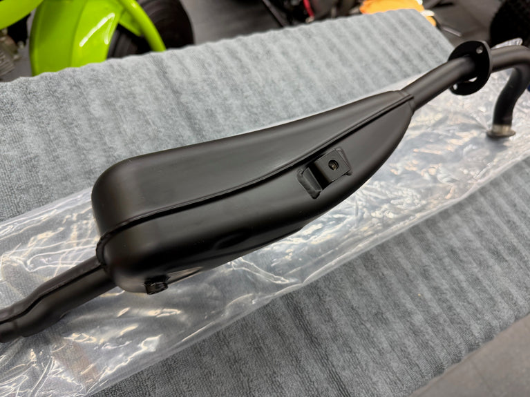 New complete muffler for 1970-78 ATC90 replaces oem #18300-918-305 made in Stainless steel