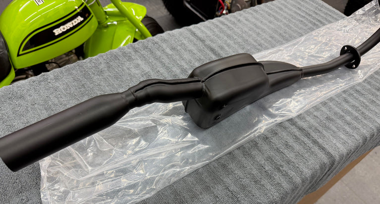 New complete muffler for 1970-78 ATC90 replaces oem #18300-918-305 made in Stainless steel