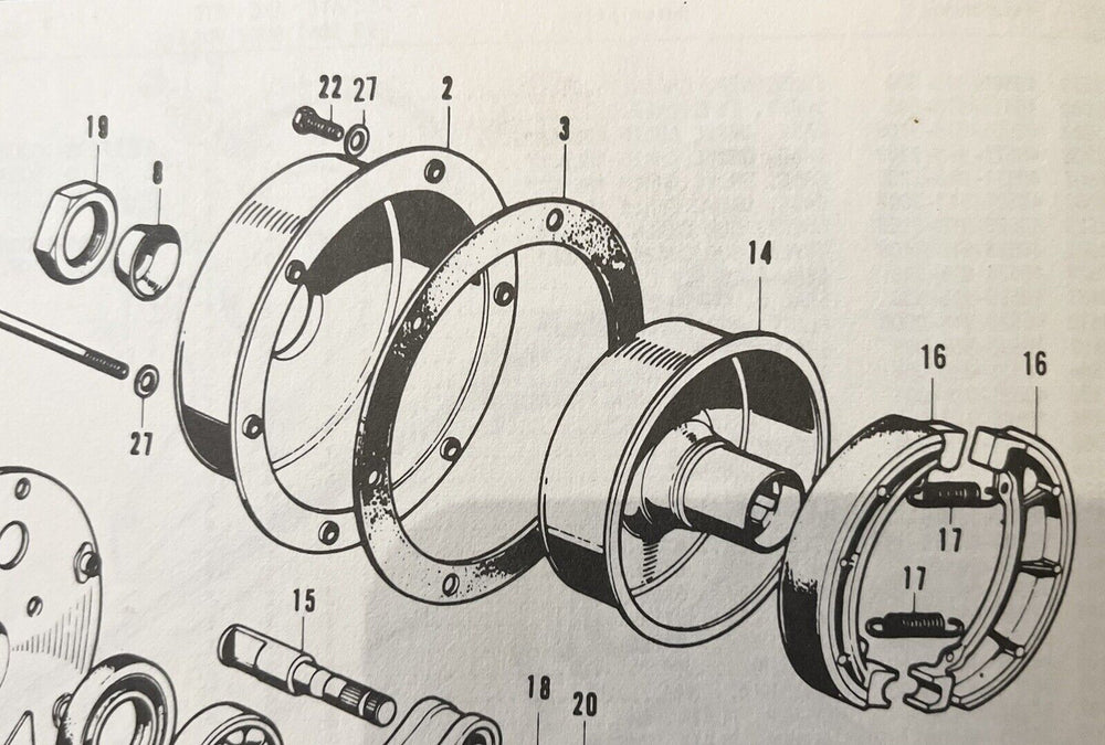 Brake drum cover rubber gasket 1970-78 ATC90  # 40533-918-000